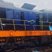 Tren lovit de drona jpg