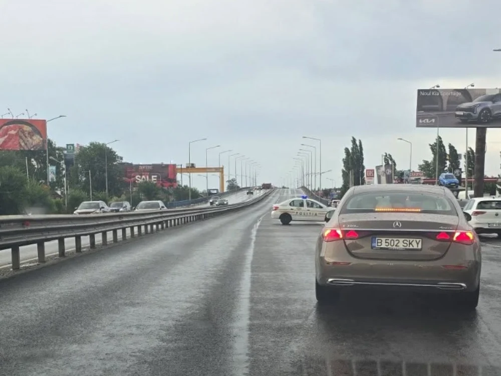 Restricții de trafic pe DN1/FOTO: Facebook/Info Trafic București și Ilfov