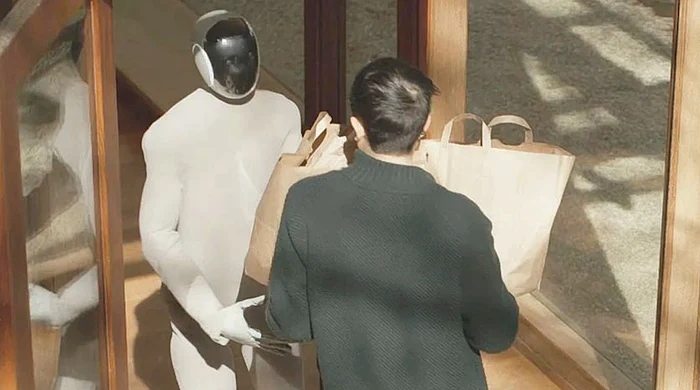 NEO Gamma poate ajuta la căratul cumpărăturilor. SURSĂ FOTO: Capturi video