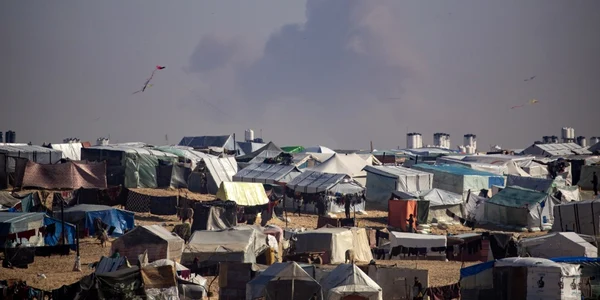 Tabara de refugiati langa Rafah FOTO EPA EFE jpg