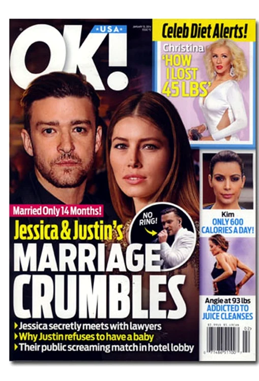 
    Coperta revistei OK! SUA  