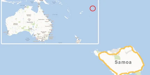 Samoa e la 5.000 kilometri de Australia şi 8.000 kilometri de California