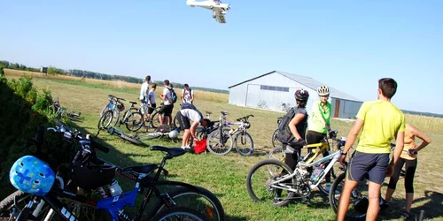 Aerodromul Șirna a găzduit primul eveniment aero-ciclistic din România