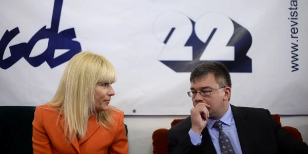 Elena Udrea Mihai-Răzvan Ungureanu FOTO Mediafax