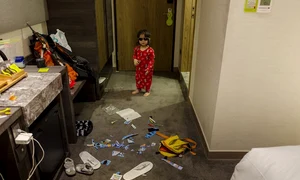 Micuța de doi ani a făcut tot ce i a trecut prin cap jpeg