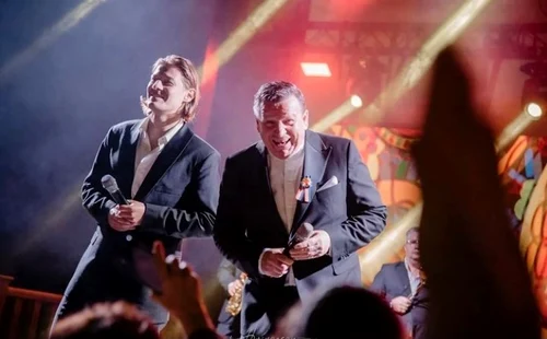Antoniu a cântat alături de tatăl lui, Aurel Tămaș Foto: Instagram 
