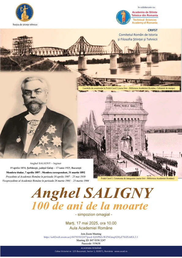 „Anghel Saligny - 100 de ani de la moarte” - Simpozion comemorativ la Academia Română