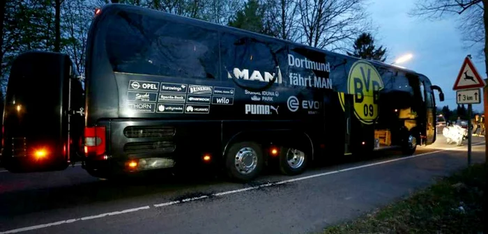 Autocarul celor de la Borussia Dortmund/ Foto: EPA