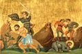 calendar ortodox 2022 5 ianuarie Martiriul Sfinților Mucenici Teopemt și Teona   miniatură din Menologhionul lui Vasile al II lea Macedoneanul (985  Vatican Library  Roma ) jpg