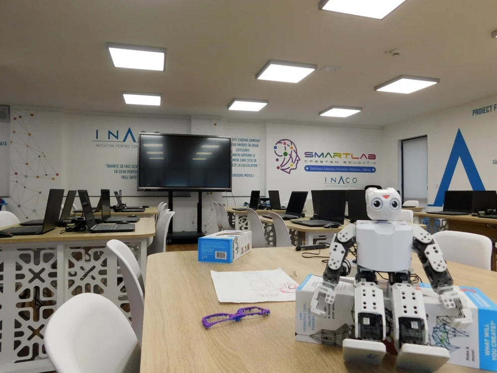 Laboratul Smart se află în incinta Bibliotecii Judeţene Călăraşi FOTO Facebook/BJC