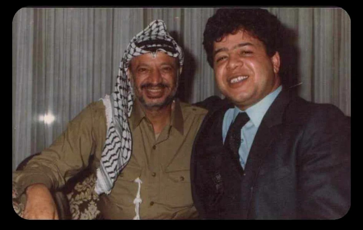 Ziad Abul-Haija alături de Yasser Arafat FOTO arhiva personală