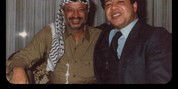 Yasser Arafat si Ziad Abul Haija foto arhiva personala jpg