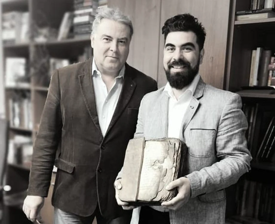 Manuscrisul a ajuns în colecţia Bibliotecii Batthyaneum. Foto: Facebook/ Cristian Mladin