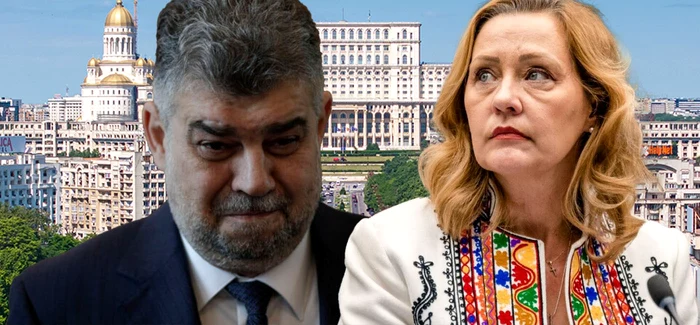 Marcel Ciolacu și Elena Lasconi / foto: arhiva