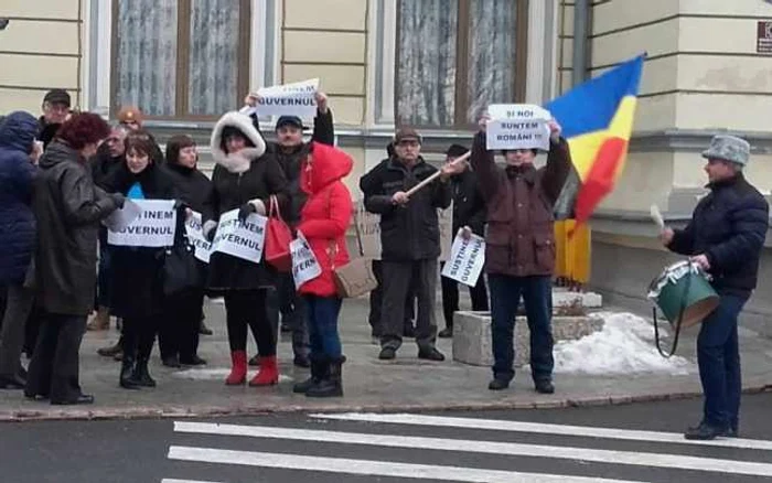 Protest la Râmnicu Sărat