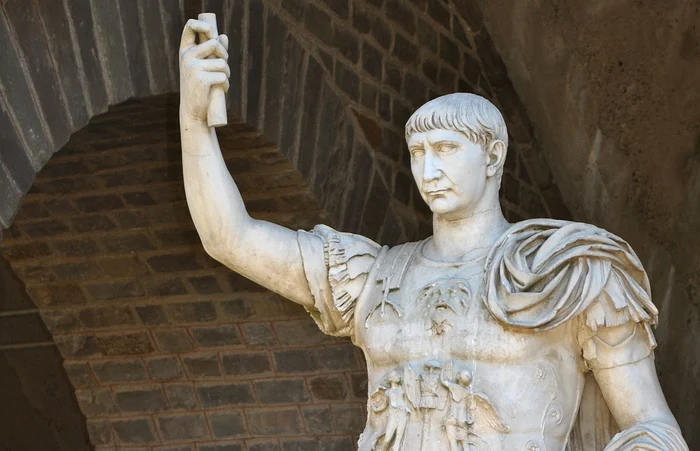 Împăratul Traian, cuceritorul Daciei.