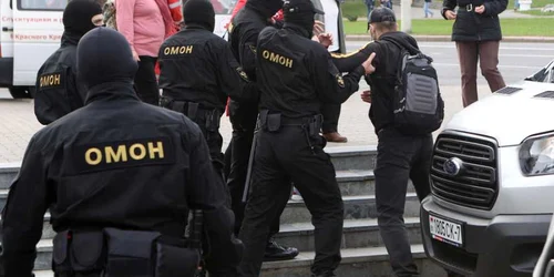 Protestatar retinut la Minsk FOTO EPA-EFE