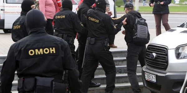 Protestatar retinut la Minsk FOTO EPA-EFE