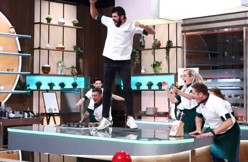 Echipa verde a lui Chef Richard a câștigat aseară battle-ul Chefi la cuțite Foto: Antena 1