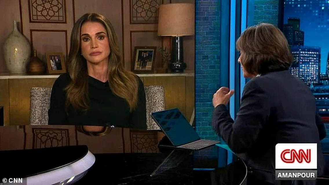 Regina Rania a atacat Israelul într-un interviu pentru CNN foto CNN