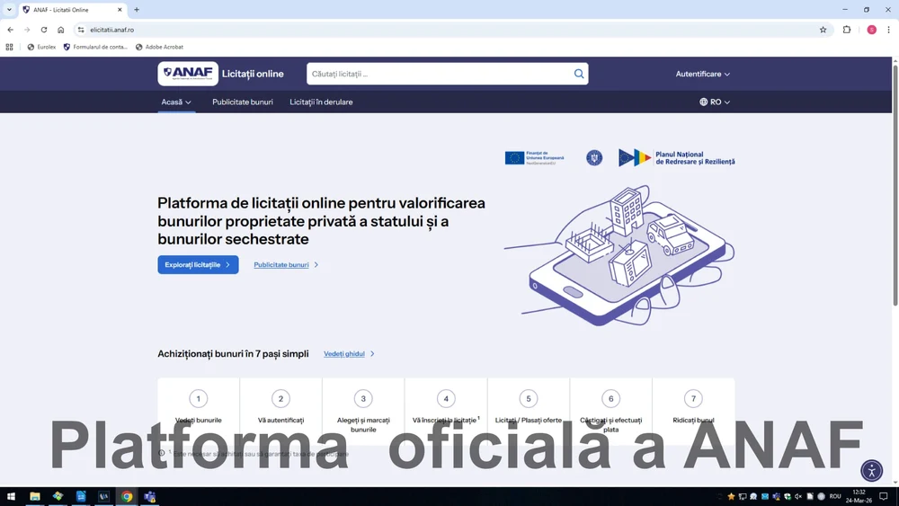 ANAF lansează platforma online pentru vânzarea bunurilor sechestrate: licitații deschise pentru toți, direct pe internet