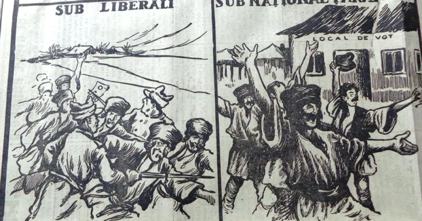 Material electoral publicat în presă, în campania eelctorală din 1933