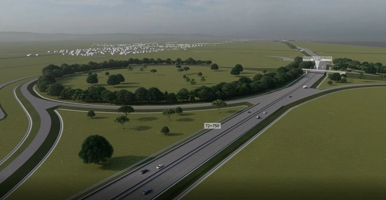 Secțiunea Focșani-Bacău este parte din Autostrada Moldovei, Foto: Facebook Sorin Grindeanu