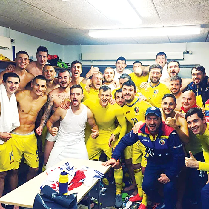 În vestiar, tricolorii au declanşat fiesta imediat după calificare