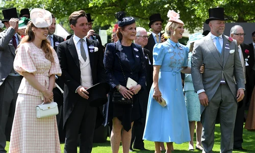 Prințesa Beatrice de York, Edoardo Mapelli Mozzi, Sarah Ferguson, Zara Tindall, Mike Tindall la Royal Ascot   profimedia 1011877534 jpg