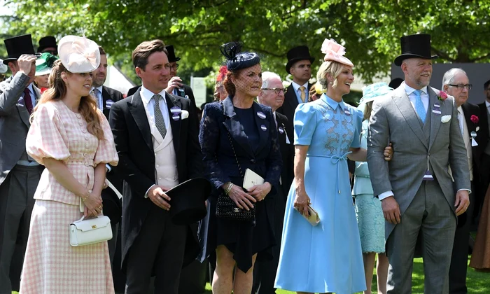 Prințesa Beatrice de York, Edoardo Mapelli Mozzi, Sarah Ferguson, Zara Tindall, Mike Tindall la Royal Ascot   profimedia 1011877534 jpg