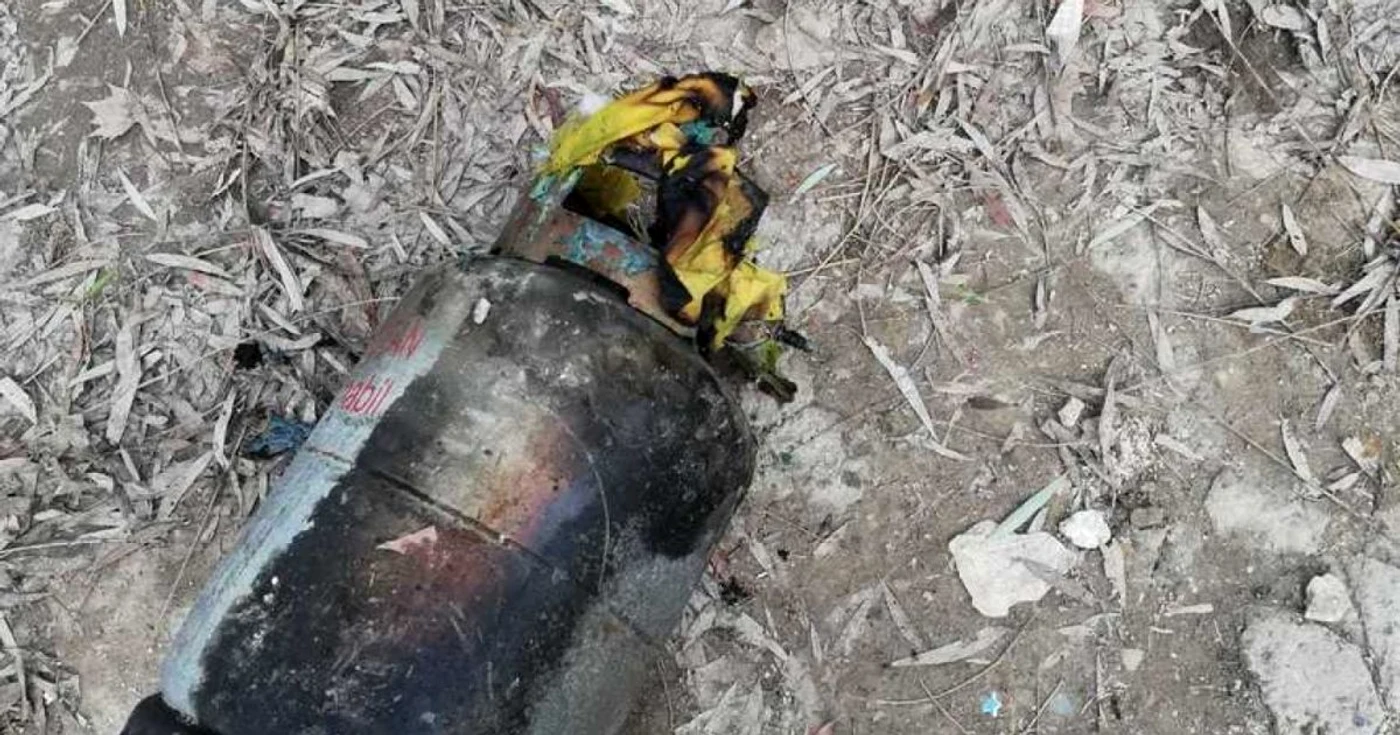 O butelie, manevrată necorespunzător a provocat un incendiu la Feteşti FOTO ISU Ialomiţa