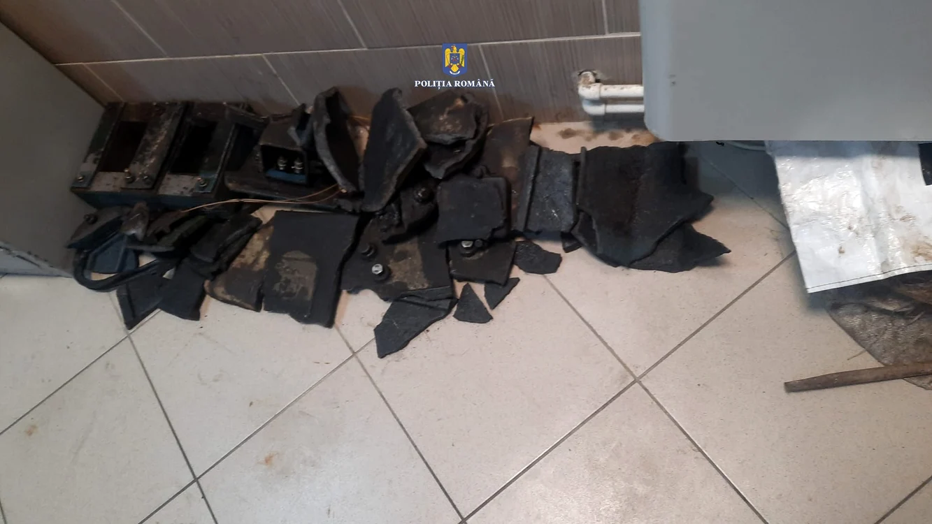 Bobina furată de hoț a fost dezasamblată FOTO IPJ Brăila