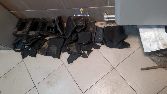 Bobina furată de hoț a fost dezasamblată FOTO IPJ Brăila
