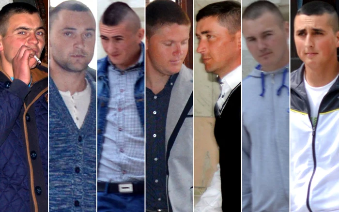 
    Cei şapte violatori: Bogdan Boicu, Silviu Burada, Paul Burlacu, Ionuţ Surleac, Petrică Bolboceanu, Alin Rotaru şi Silviu Avadanei Foto: "Adevărul"  