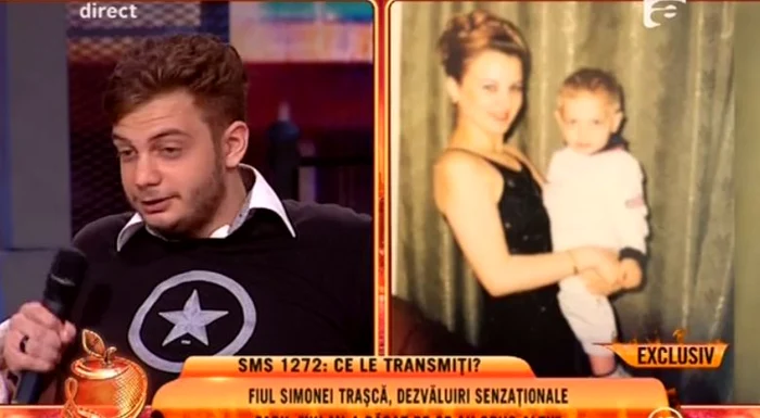 Aşa arăta Simona pe vremea când fiul ei era doar un bebeluş