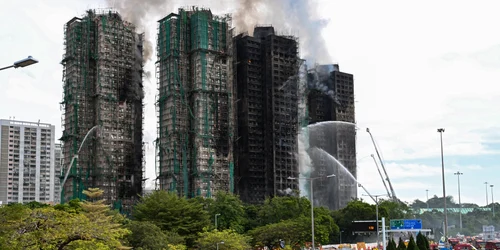 Incendiu în Hong Kong FOTO AFP