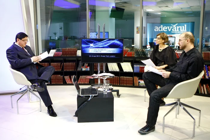 Constantin Niţă în studioul Adevarul FOTO Eduard Enea