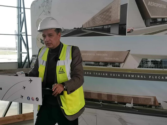 Construcția noului terminal de pe Aeroportul Timișoara FOTO Ștefan Both