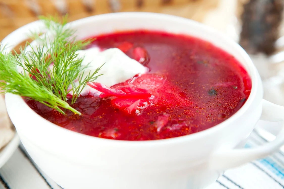 15544951   red borscht with dill and sour cream  soup jpeg
