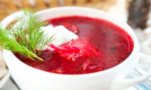15544951   red borscht with dill and sour cream  soup jpeg