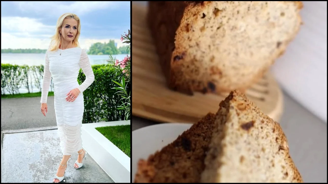 Rețeta Elwirei Petre pentru banana bread fără gluten - Foto: colaj Click! (Instagram)