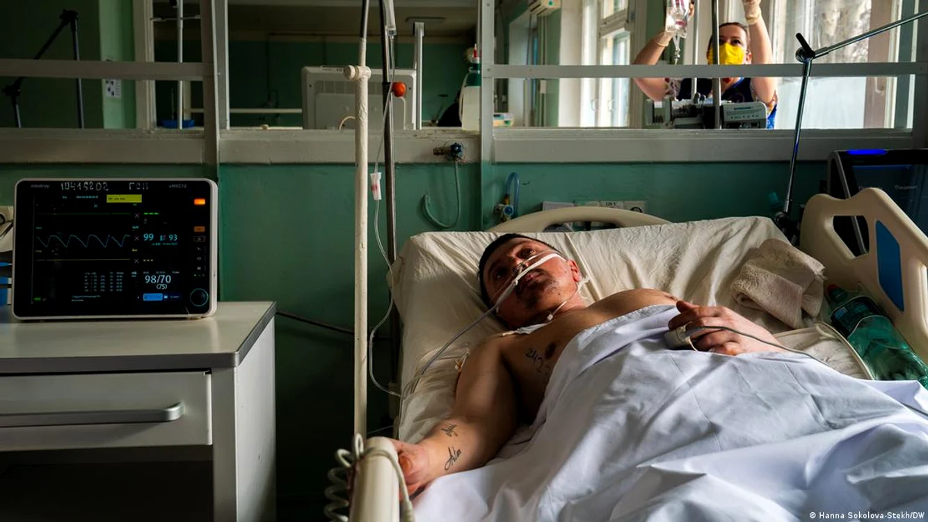 Unul dintre răniţii ajunşi în secţia în care lucrează Lisnicha