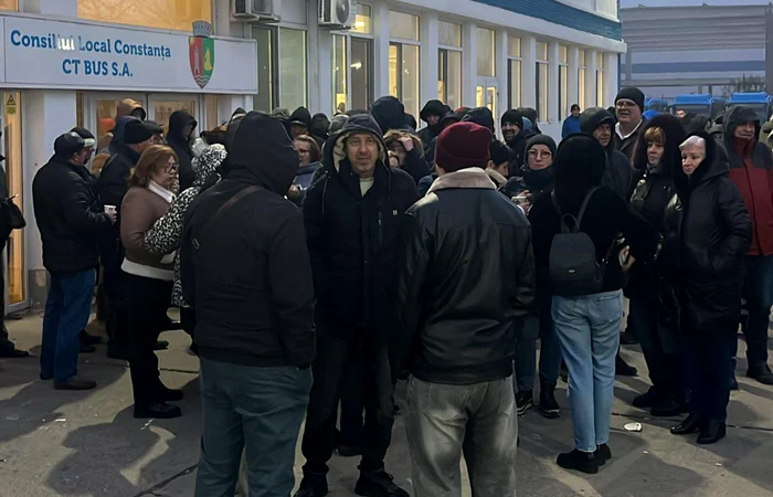 Angajații CT Bus au declanșat o grevă de avertisment FOTO: Facebook/ Constanța Info