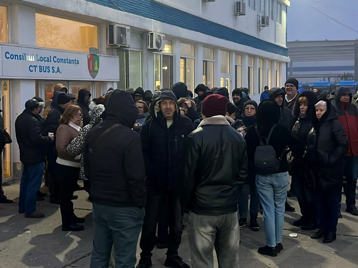 Angajații CT Bus au declanșat o grevă de avertisment/FOTO: Facebook/Constanța Info