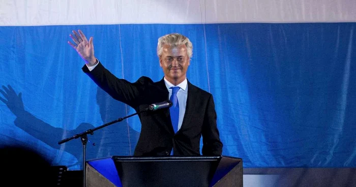 Liderul Partidului pentru Libertate, de orientare extremă dreapta, olandezul Geert Wilders FOTO: Reuters