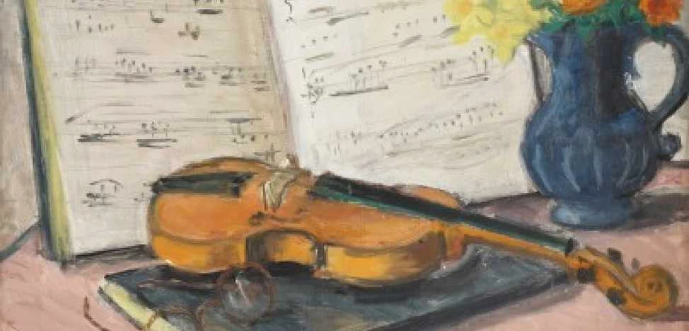 „Vioară şi note muzicale”, de Theodor Pallady