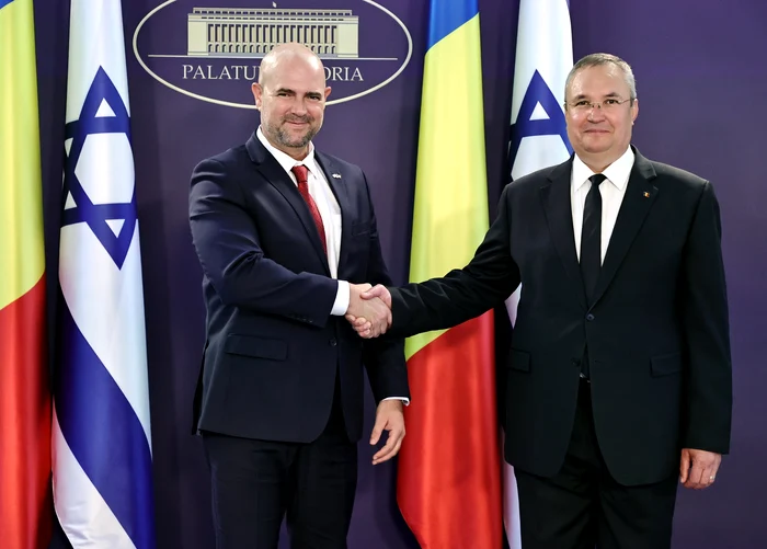 Ciucă, întrevedere cu președintele Parlamentului din Israel FOTO: GOV