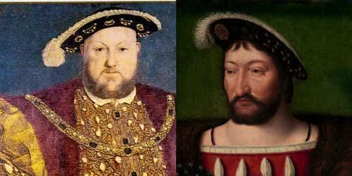 Regii Henry al VIII-lea şi Francisc I