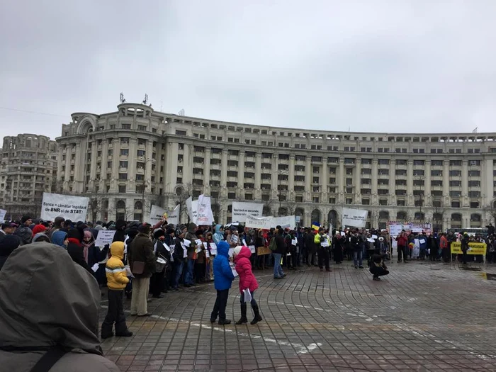 A fost al doilea miting de protest care a avut loc în Piața Constituției din București