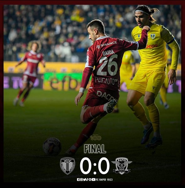 Fotbal: Petrolul Ploiești - Rapid Bucureşti 0-0, în Superligă